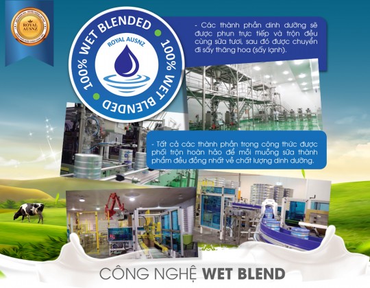 Công nghệ Wet Blend - Công nghệ sản xuất sữa bột hiện đại