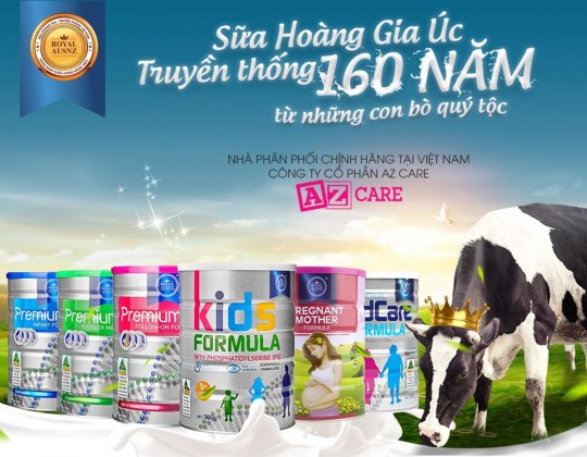 Sữa Hoàng Gia Royal Ausnz - Thương hiệu được các mẹ thông thái tin dùng hàng đầu Việt Nam