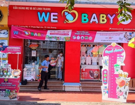 Trade and Show Shop We Love Baby – Điểm mua sắm bỉm sữa uy tín tại Hải Dương được Sữa Hoàng Gia Royal Ausnz đánh giá cao