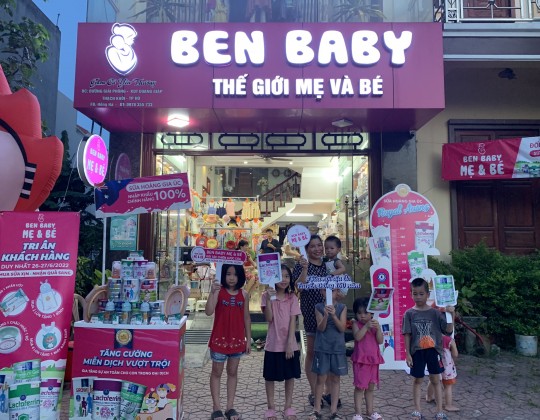 Trade and show tại Ben Baby - Đại lý mẹ và bé uy tín hàng đầu thành phố Hải Dương