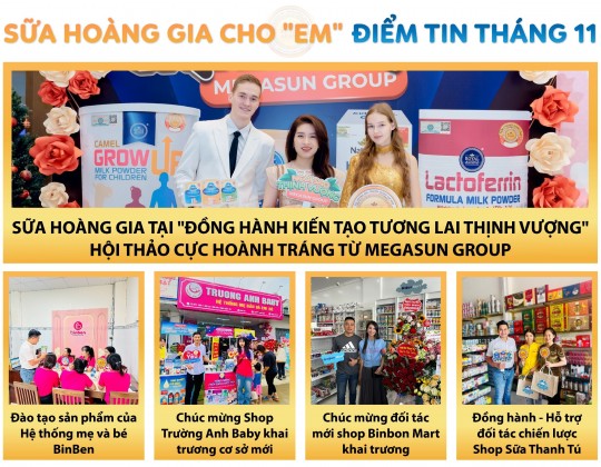 Điểm tin Sữa Hoàng Gia tháng 11: Đồng hành kiến tạo tương lai thịnh vượng