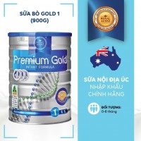Sữa hoàng gia Úc Premium Gold 1 Infant Formula - Dành cho trẻ từ 0 - 6 tháng tuổi (900g)