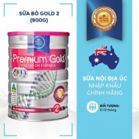 Sữa hoàng gia Úc Premium Gold 2 Follow-on Formula - Dành cho trẻ từ 6 - 12 tháng tuổi (900g)