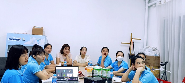 Đào tạo kiến thức sản phẩm tại Cute Baby