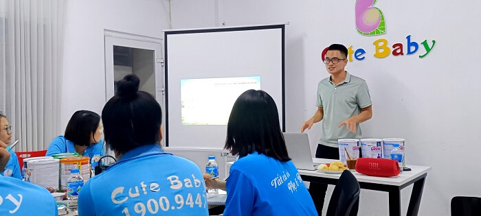 Đào tạo kiến thức sản phẩm tại Cute Baby