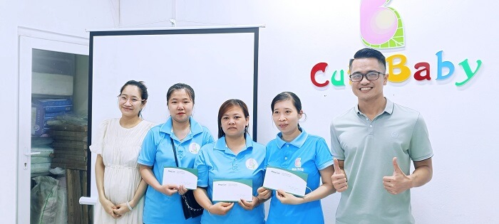 Đào tạo kiến thức sản phẩm tại Cute Baby