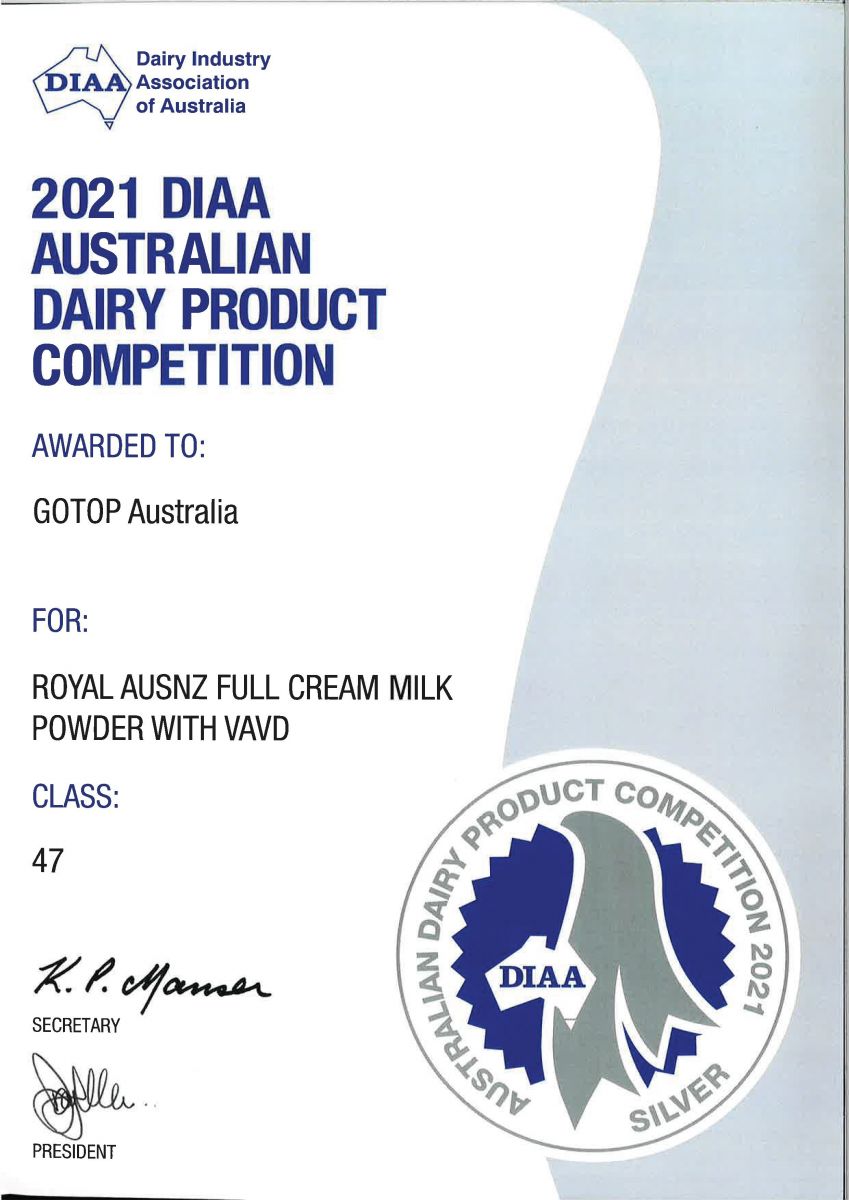 Giải thưởng sữa 2021