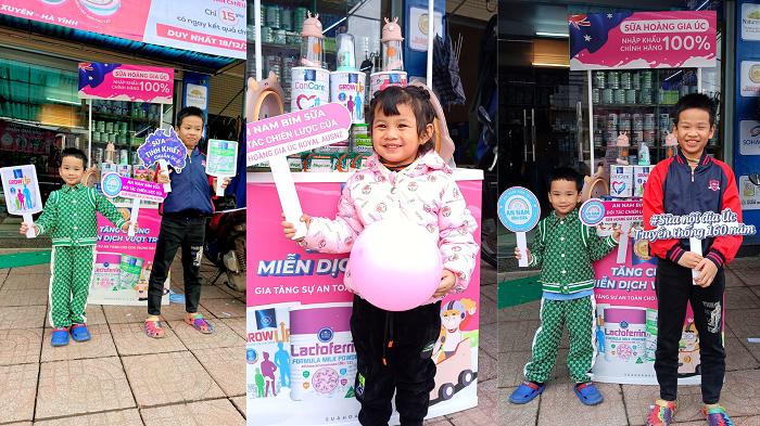 Hành trình Trade And Show của Sữa Hoàng Gia Úc tri ân khách hàng tại shop An Nam Bỉm Sữa Hà Tĩnh