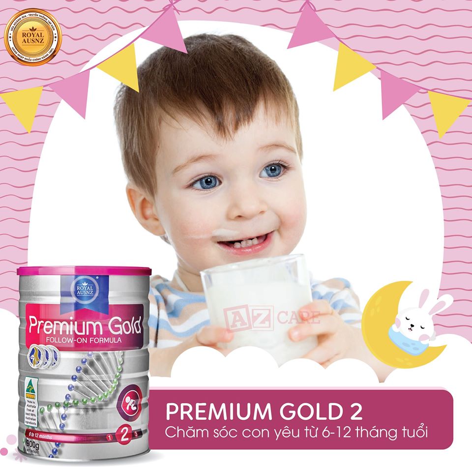 Sữa Premium Gold 2 tăng cường hệ miễn dịch cho trẻ