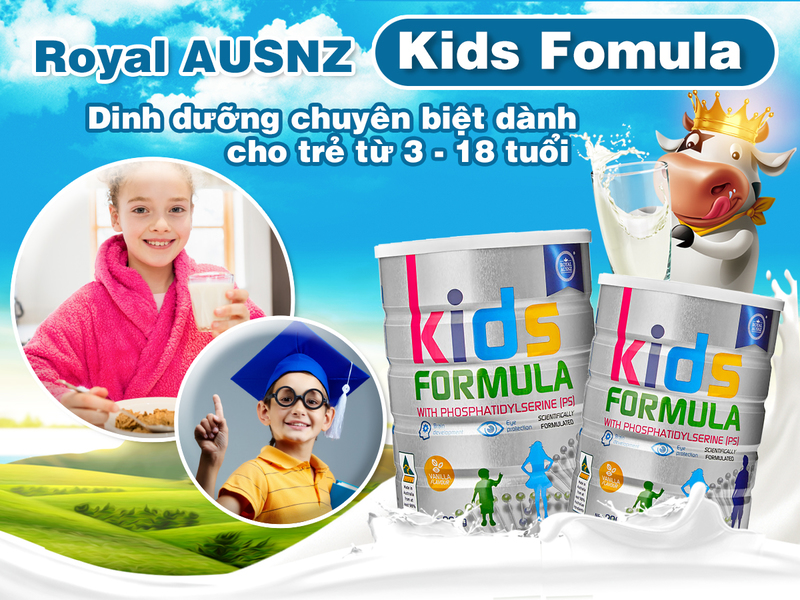 Sữa tăng cân cho bé 7 tuổi của Hoàng Gia Úc