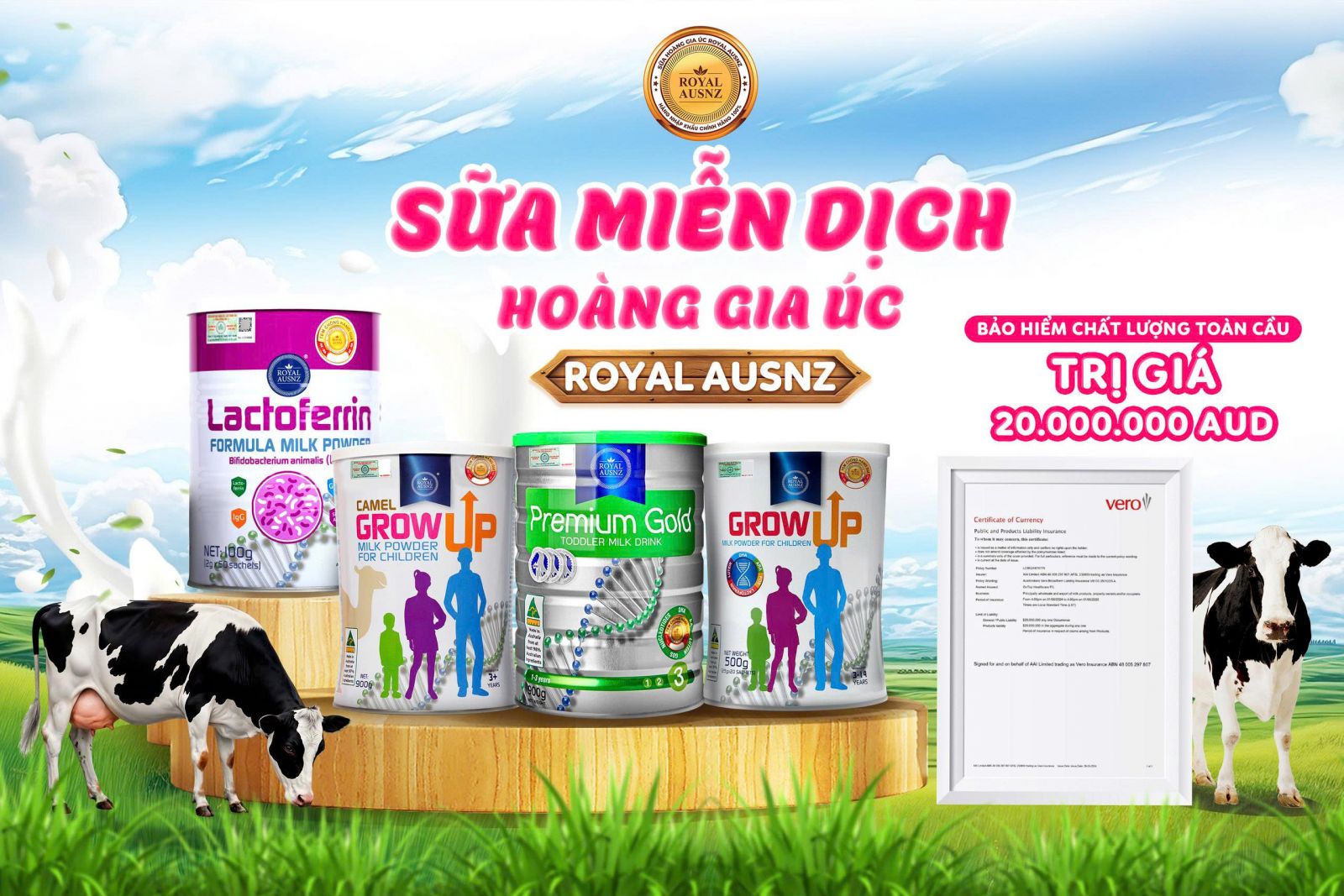 Sữa miễn dịch Hoàng Gia Úc Royal AUSNZ
