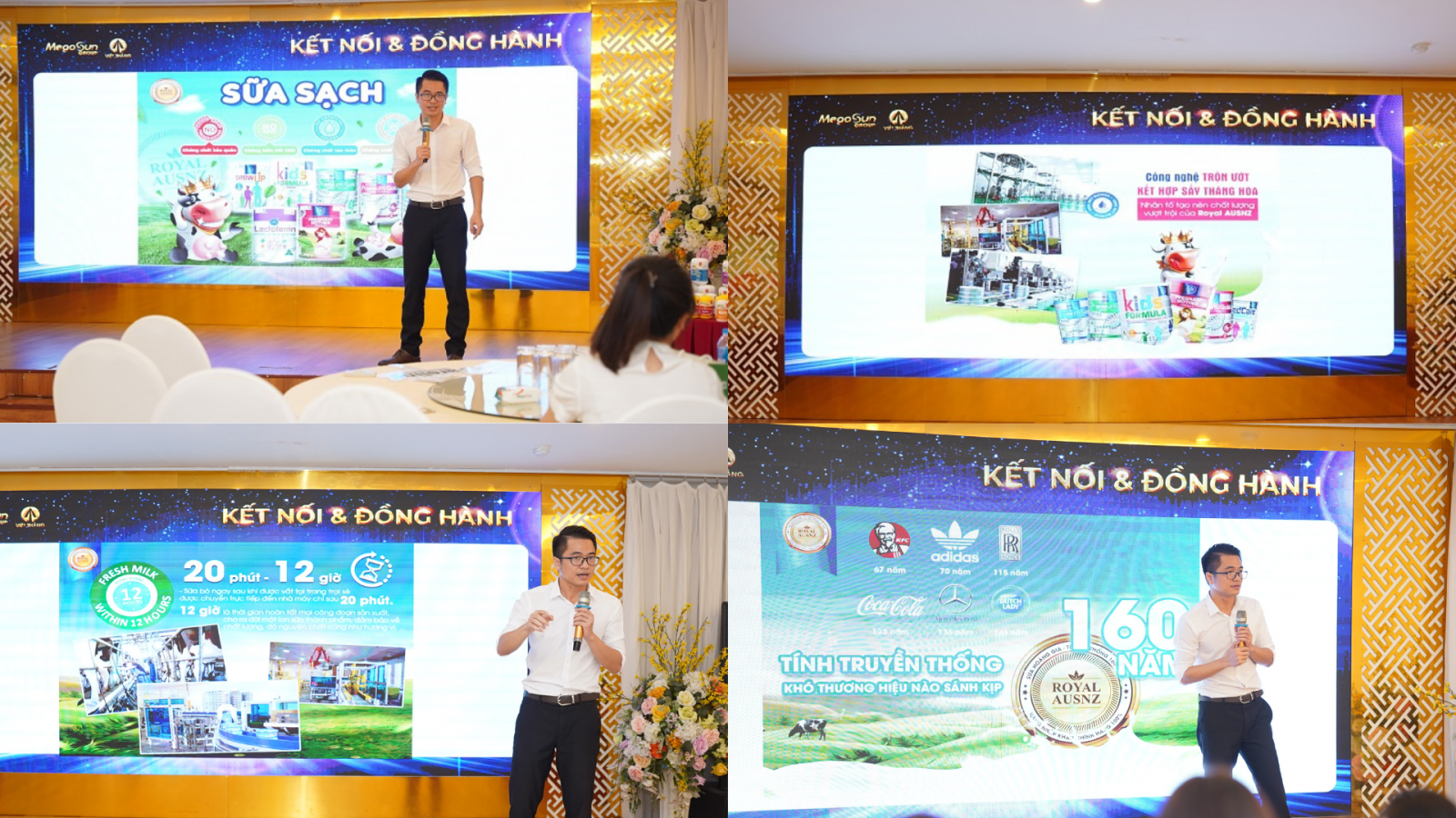 Hội nghị vô cùng vinh dự khi không chỉ nhận được sự quan tâm và góp mặt của đại diện những nhãn hàng trong “đại gia đình” Megasun Group như Nature’s Way, Careline, Olympian Labs, Mason Natural, Dinofa, Nhị Nguyên Đường… mà còn nhận được sự ủng hộ của rất nhiều khách hàng và đối tác chiến lược khu vực Bắc Ninh.