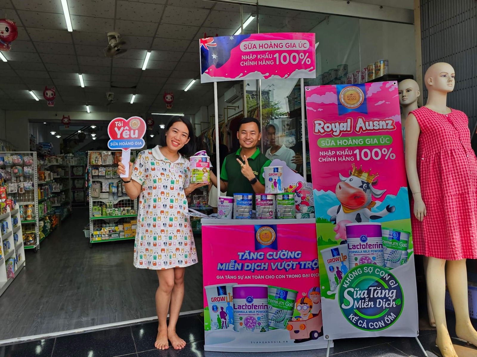 Trade and show của Sữa Hoàng Gia Royal Ausnz bùng nổ mảnh đất Đắk Lắk