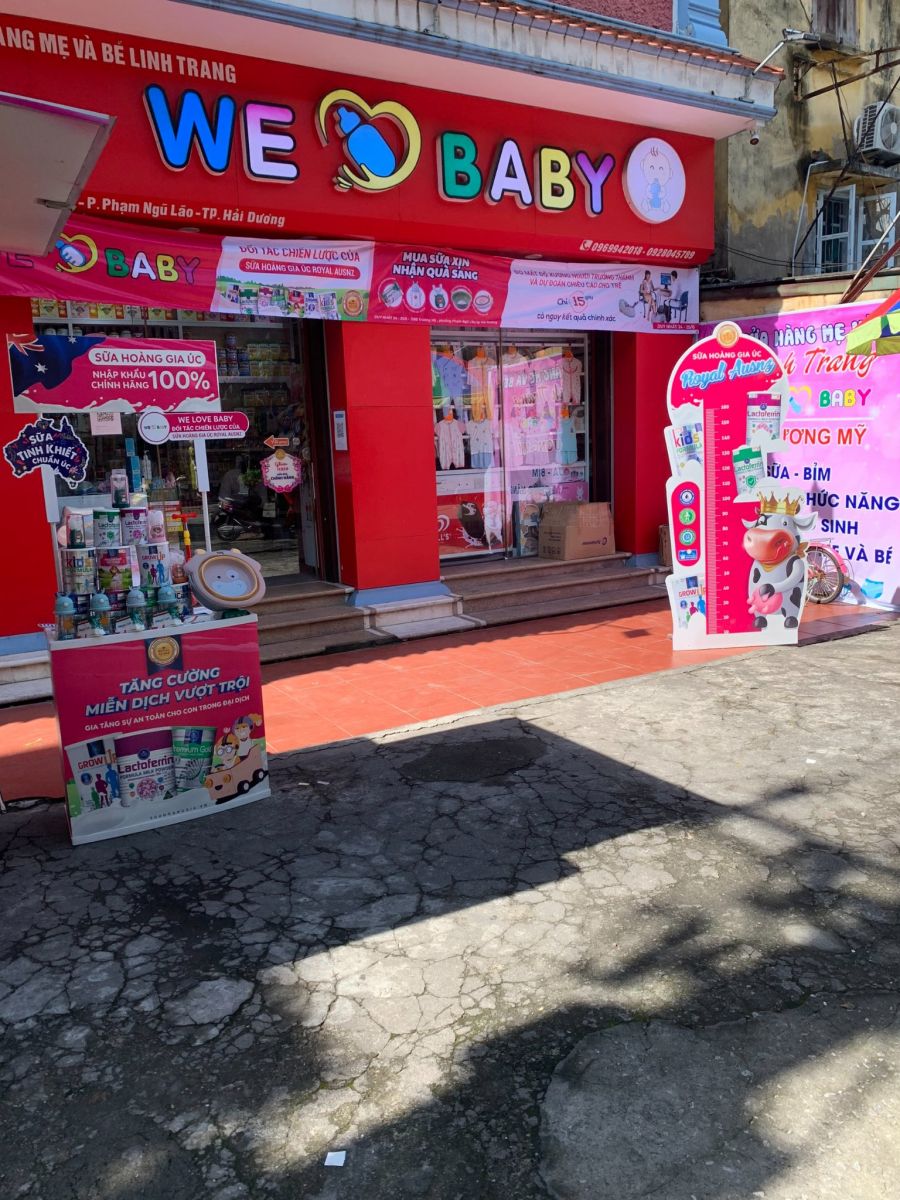 Trade and Show Shop We Love Baby – Điểm mua sắm bỉm sữa uy tín tại Hải Dương được Sữa Hoàng Gia Royal Ausnz đánh giá cao