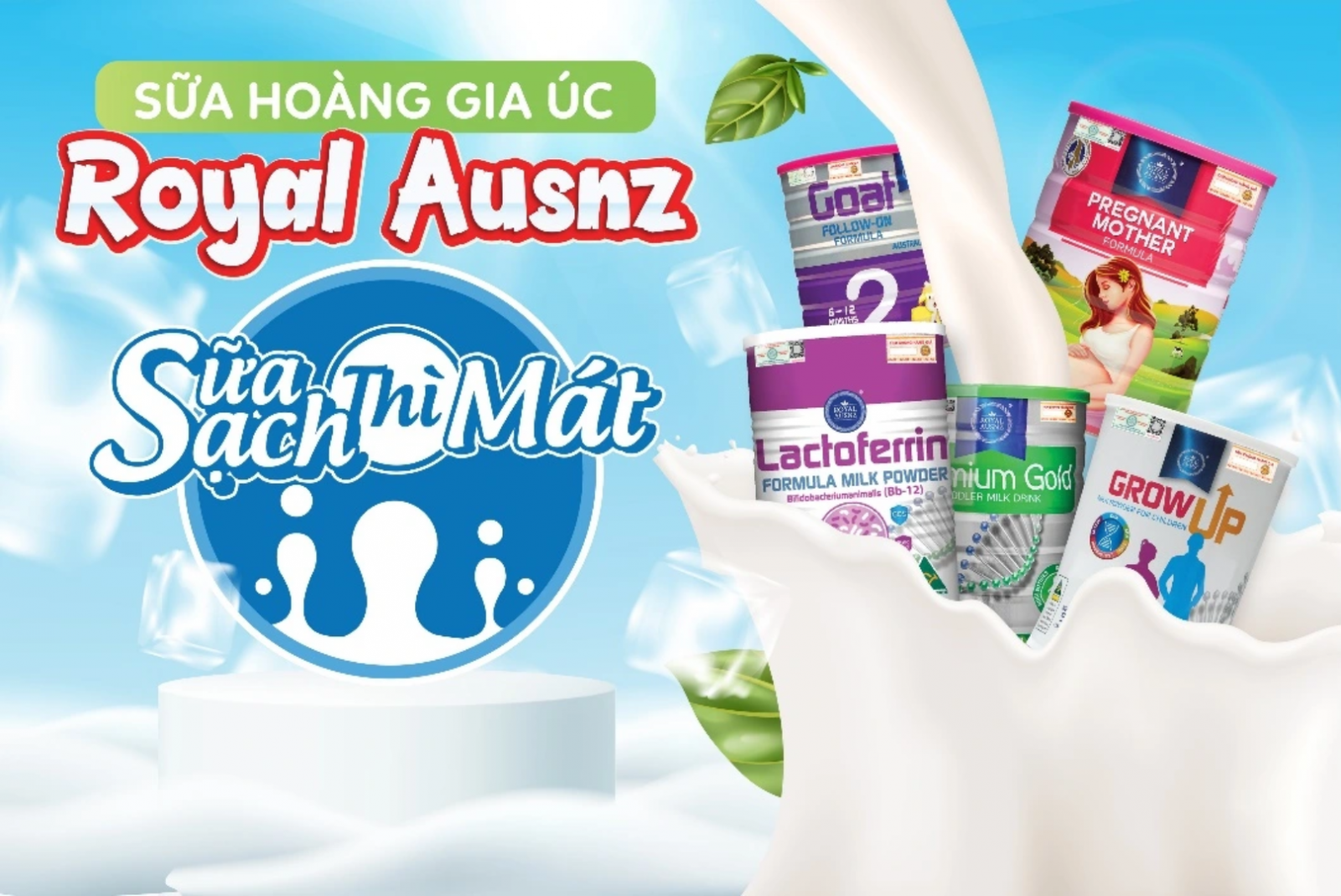 Sữa Hoàng Gia Royal Ausnz - Sữa sạch từ thiên nhiên nước Úc